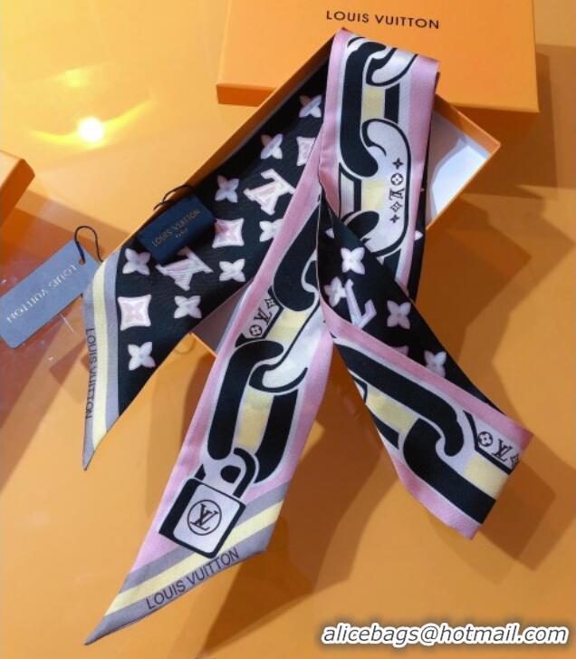 Top Quality Louis Vuitton Bejewelled BB Bandeau Silk Scarf 5x120cm M78854 Black 2026