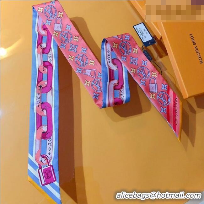 Promotional Louis Vuitton Bejewelled BB Bandeau Silk Scarf 5x120cm M78854 Pink 2026