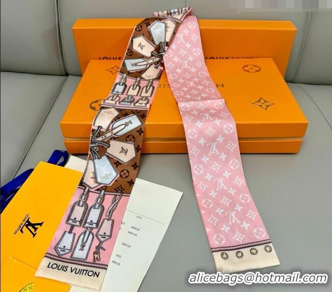 Unique Grade Louis Vuitton Bandeau Silk Scarf 8x120cm LV010605 Pink 2026