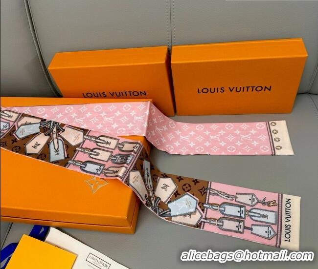 Unique Grade Louis Vuitton Bandeau Silk Scarf 8x120cm LV010605 Pink 2026
