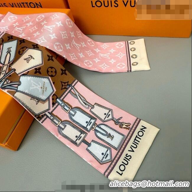 Unique Grade Louis Vuitton Bandeau Silk Scarf 8x120cm LV010605 Pink 2026