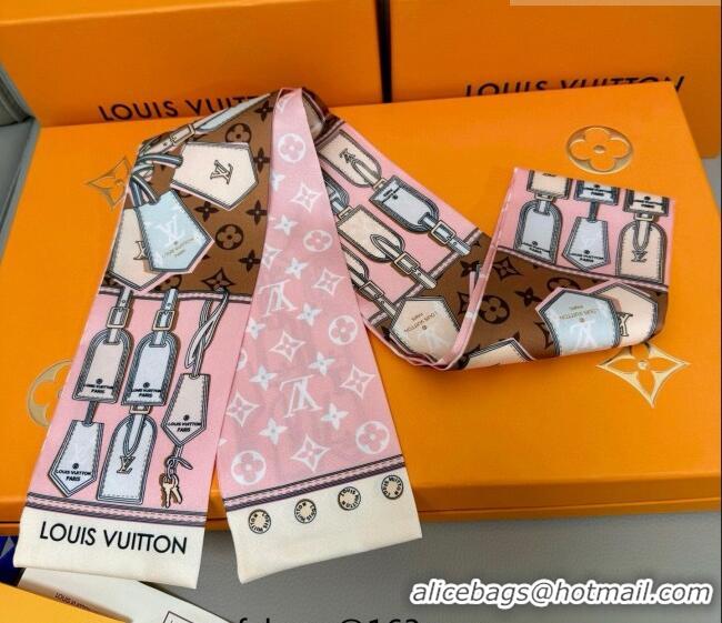 Unique Grade Louis Vuitton Bandeau Silk Scarf 8x120cm LV010605 Pink 2026