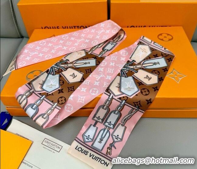 Unique Grade Louis Vuitton Bandeau Silk Scarf 8x120cm LV010605 Pink 2026