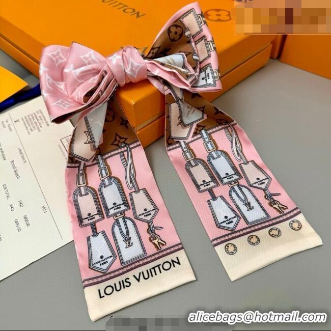Unique Grade Louis Vuitton Bandeau Silk Scarf 8x120cm LV010605 Pink 2026
