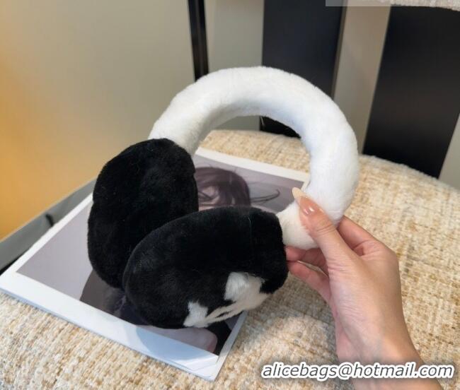 Inexpensive Chanel Earmuff CH010503 White/Black 2026