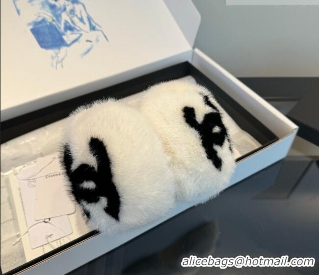 Trendy Design Chanel Earmuff CH010506 White/Black 2026