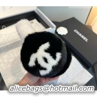 Top Quality Chanel Earmuff CH01050 White/Black 2026