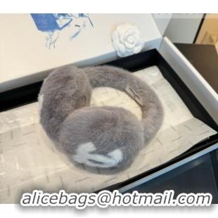 Famous Brand Chanel Earmuff CH010509 Grey/White 2026