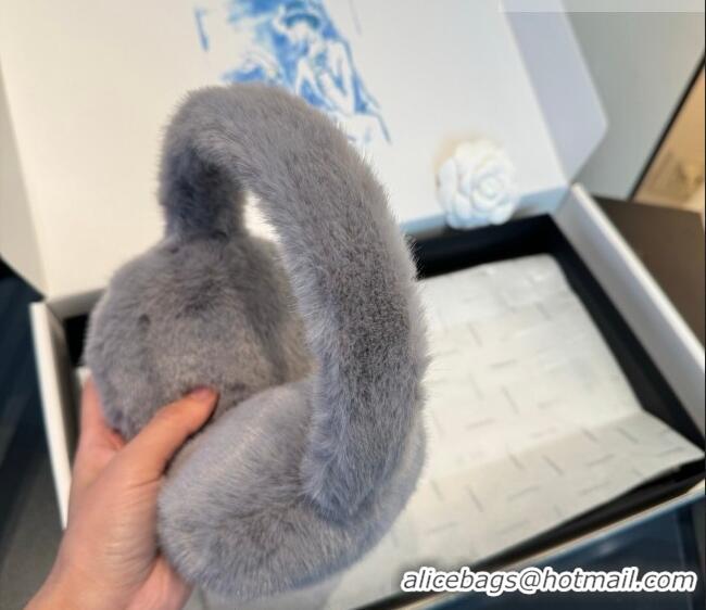 Famous Brand Chanel Earmuff CH010509 Grey/White 2026