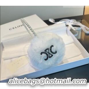 Top Grade Celine Earmuff with Pearls and Glitter CE010501 White 2026