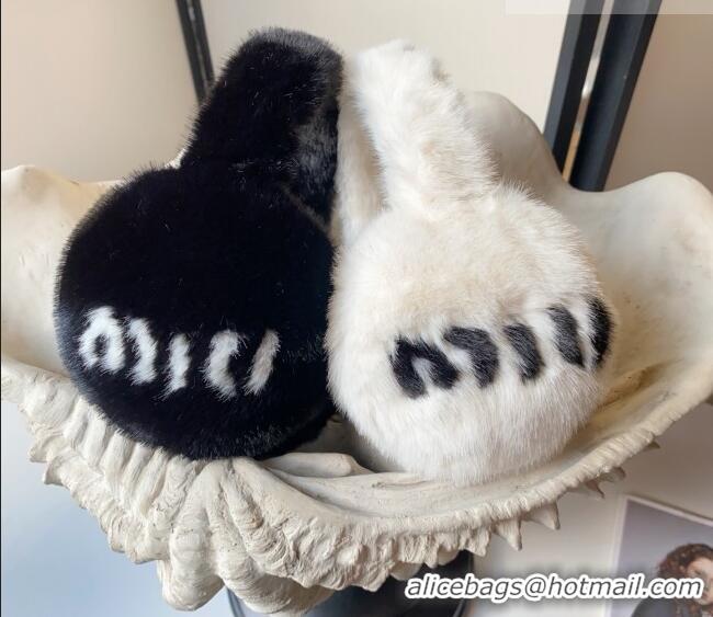 Big Discount Miu Miu Earmuff MM010501 Black 2026