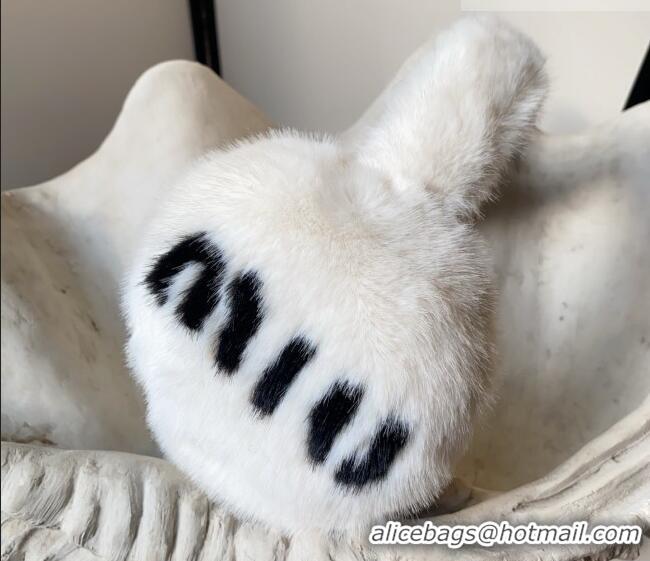 Famous Brand Miu Miu Earmuff MM010501 White 2026