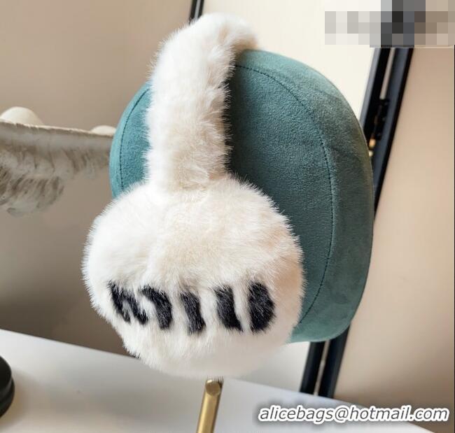 Famous Brand Miu Miu Earmuff MM010501 White 2026