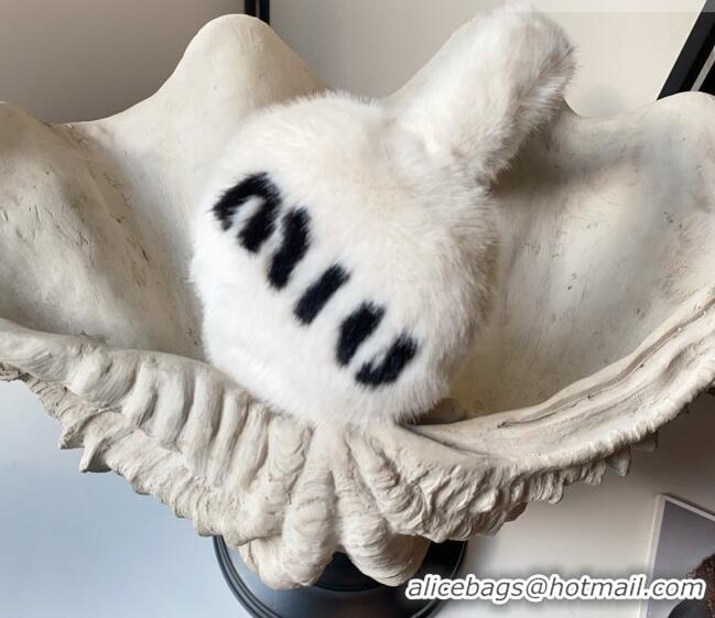 Famous Brand Miu Miu Earmuff MM010501 White 2026