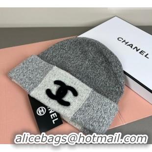 Top Grade Chanel Knit Hat CH010510 Grey 2026