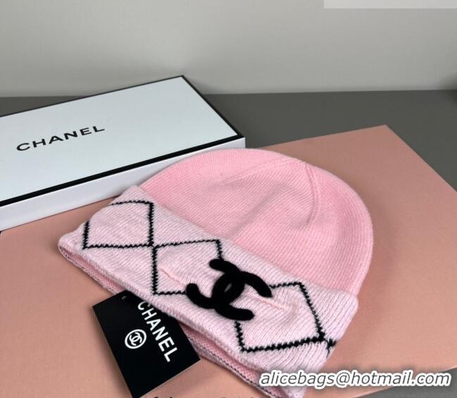 Grade Design Chanel Quilted Knit Hat CH010511 Pink 2026
