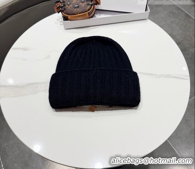 Luxury Discount Chanel Knit Hat with Beads CC CH010513 Black 2026
