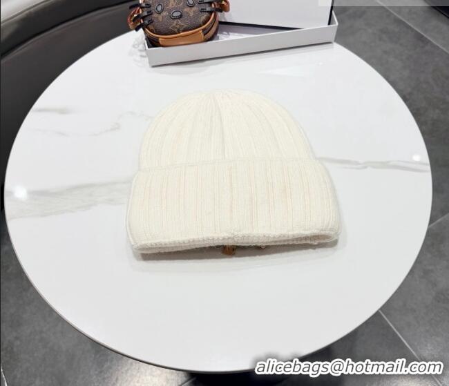 Spot Bulk Chanel Knit Hat with Beads CC CH010513 White 2026