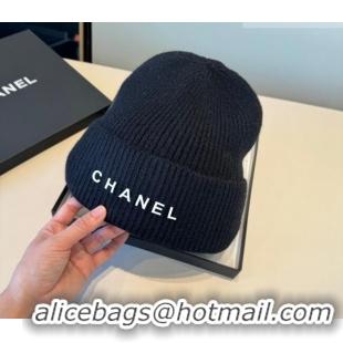 Market Sells Chanel Knit Hat with Letters CH010515 Dark Blue 2026