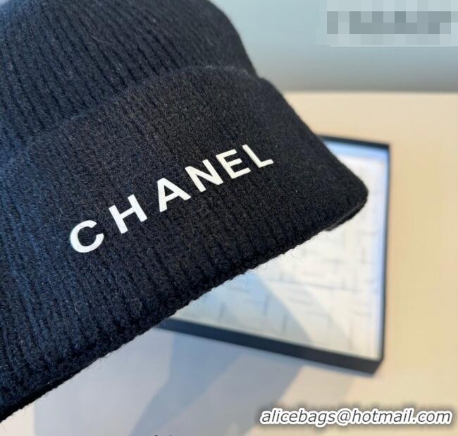 Market Sells Chanel Knit Hat with Letters CH010515 Dark Blue 2026
