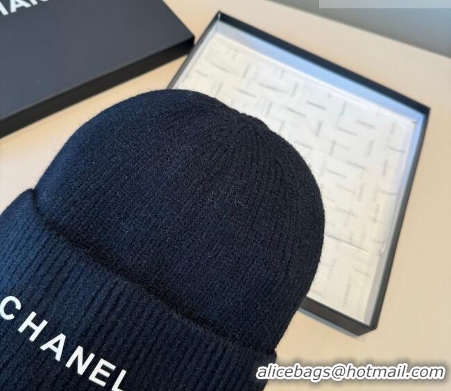 Market Sells Chanel Knit Hat with Letters CH010515 Dark Blue 2026