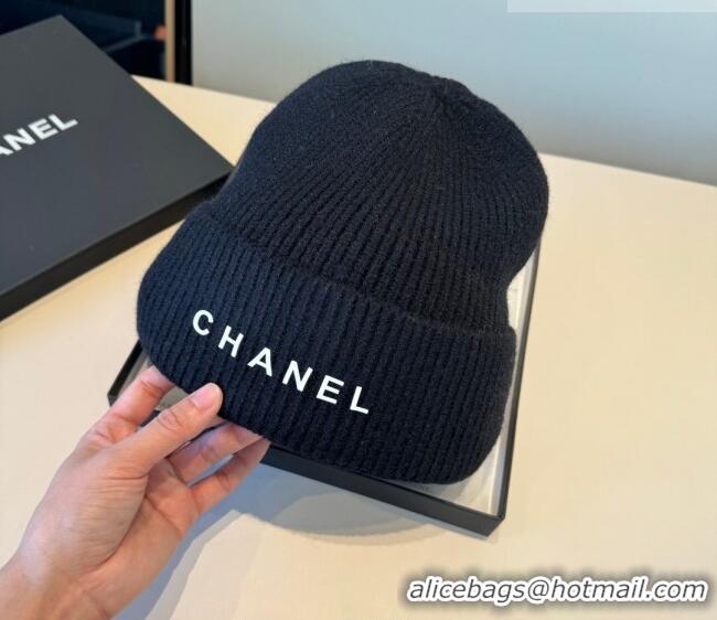 Market Sells Chanel Knit Hat with Letters CH010515 Dark Blue 2026