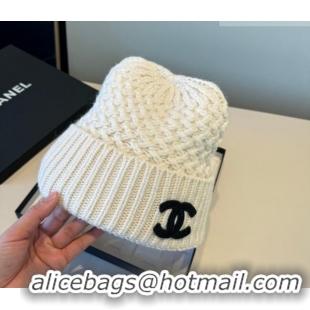 Fashion Discount Chanel Knit Hat CH010516 White 2026