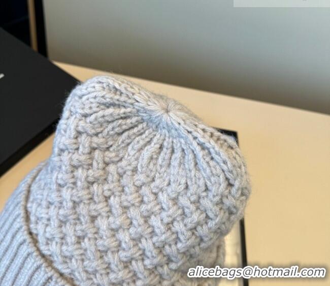 Classic Cheapest Chanel Knit Hat CH010516 Grey 2026