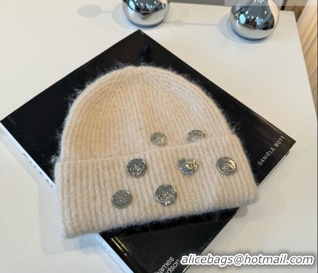 Best Price Chanel Knit Hat with Charms CH010517 Beige 2026
