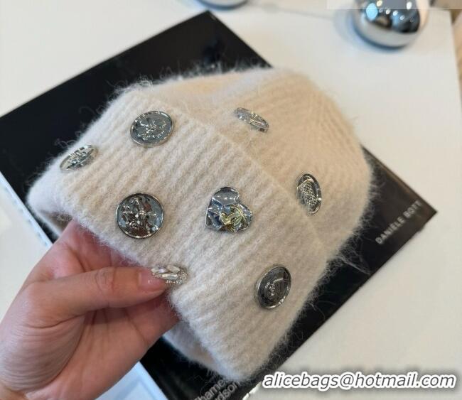 Best Price Chanel Knit Hat with Charms CH010517 Beige 2026