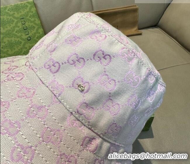 New Cheap Gucci GG Canvas Bucket Hat GG010513 Purple 2026