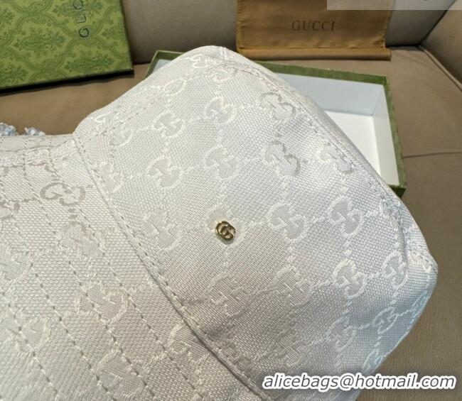 Buy Discount Gucci GG Canvas Bucket Hat GG010513 White 2026
