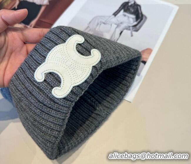 Luxury Discount Celine Knit Hat CE010516 Grey 2026