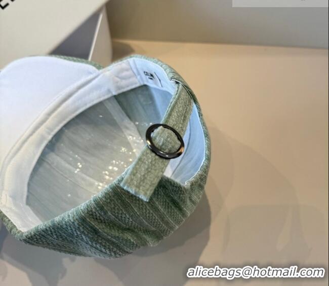 Cheapest Celine Baseball Hat with Strass CE010516 Green 2026