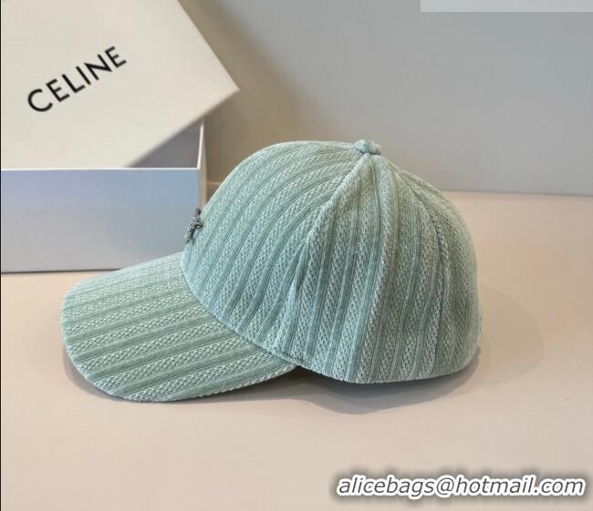 Cheapest Celine Baseball Hat with Strass CE010516 Green 2026