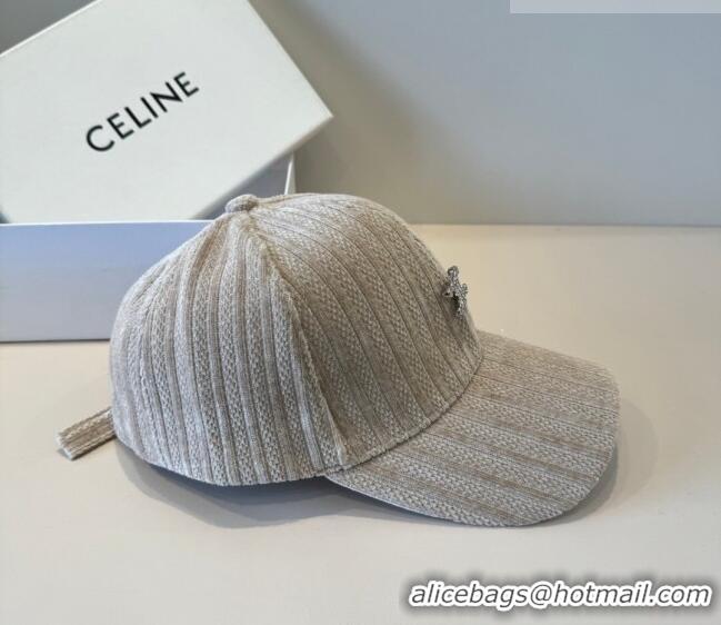 Market Sells Celine Baseball Hat with Strass CE010516 Beige 2026
