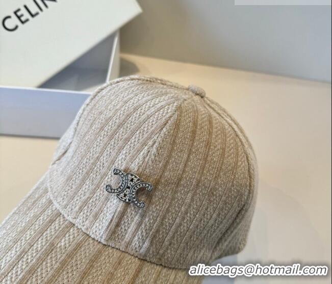 Market Sells Celine Baseball Hat with Strass CE010516 Beige 2026