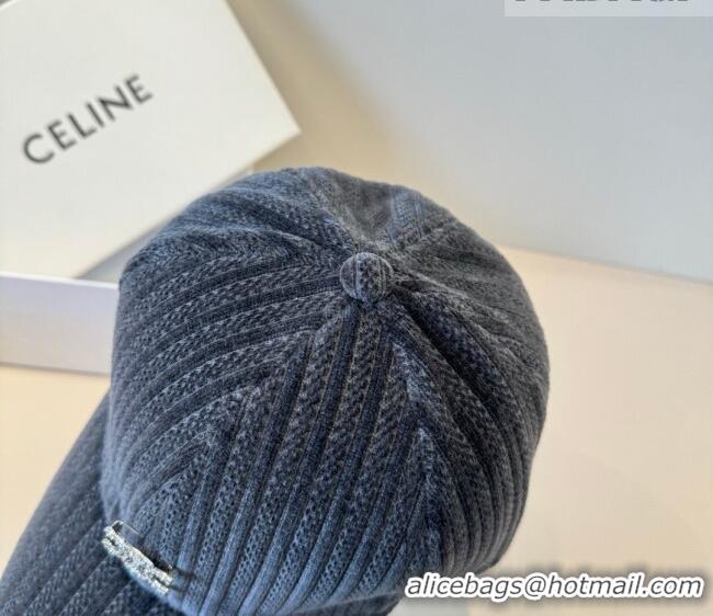 Shop Grade Celine Baseball Hat with Strass CE010516 Grey 2026