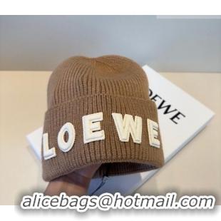 Hot Style Discount Loewe Knit Hat LW010516 Beige 2026