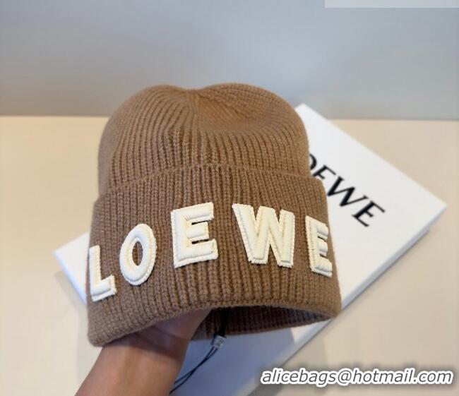 Hot Style Discount Loewe Knit Hat LW010516 Beige 2026