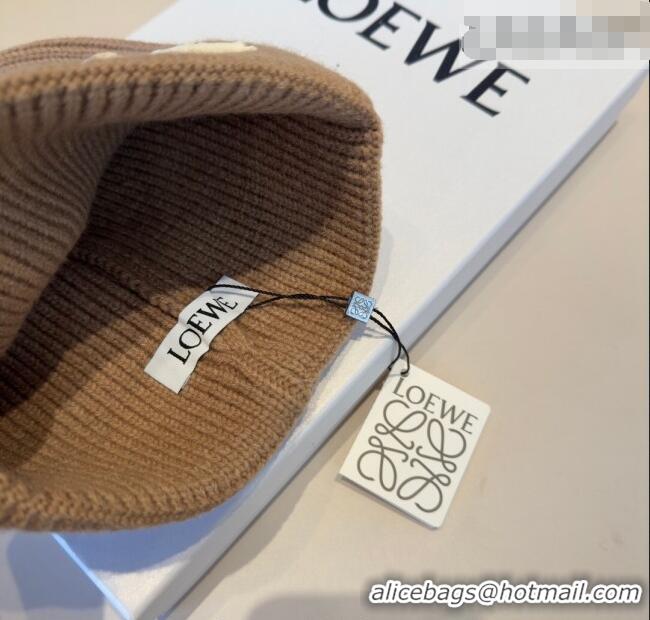 Hot Style Discount Loewe Knit Hat LW010516 Beige 2026