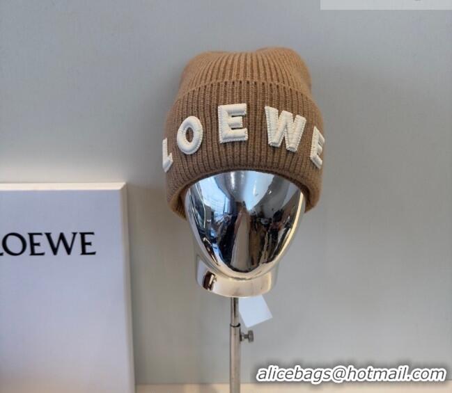 Hot Style Discount Loewe Knit Hat LW010516 Beige 2026