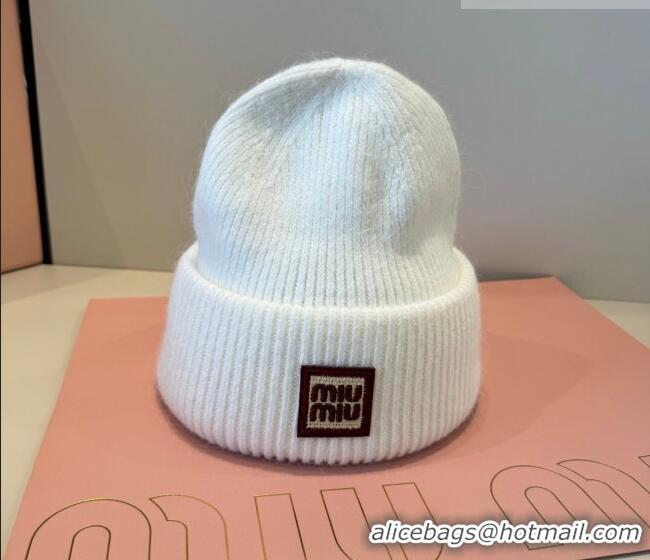 Particularly Recommended Miu Miu Knit Hat MIU010516 White 2026