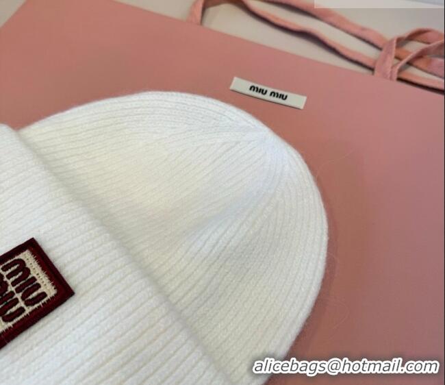 Particularly Recommended Miu Miu Knit Hat MIU010516 White 2026