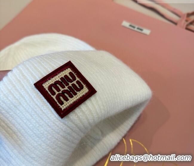 Particularly Recommended Miu Miu Knit Hat MIU010516 White 2026