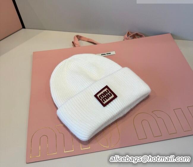 Particularly Recommended Miu Miu Knit Hat MIU010516 White 2026