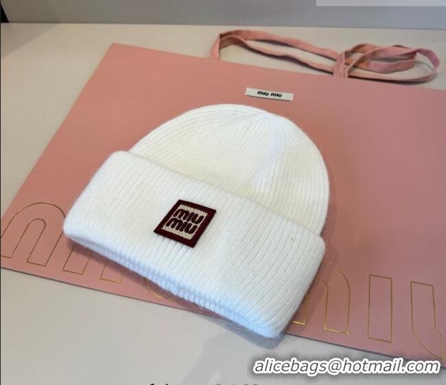 Particularly Recommended Miu Miu Knit Hat MIU010516 White 2026