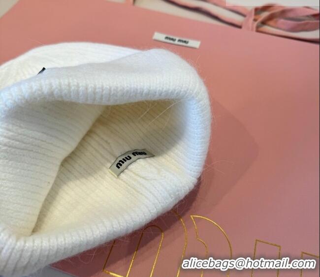 Particularly Recommended Miu Miu Knit Hat MIU010516 White 2026