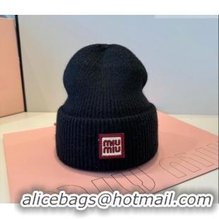 Fashion Discount Miu Miu Knit Hat MIU010516 Black 2026