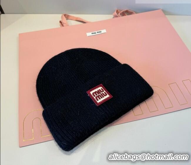 Fashion Discount Miu Miu Knit Hat MIU010516 Black 2026